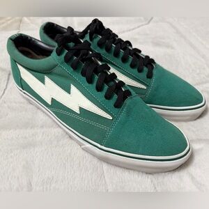 Revenge x Storm Lightning Classic Green Suede Low-Top Sneakers 12
